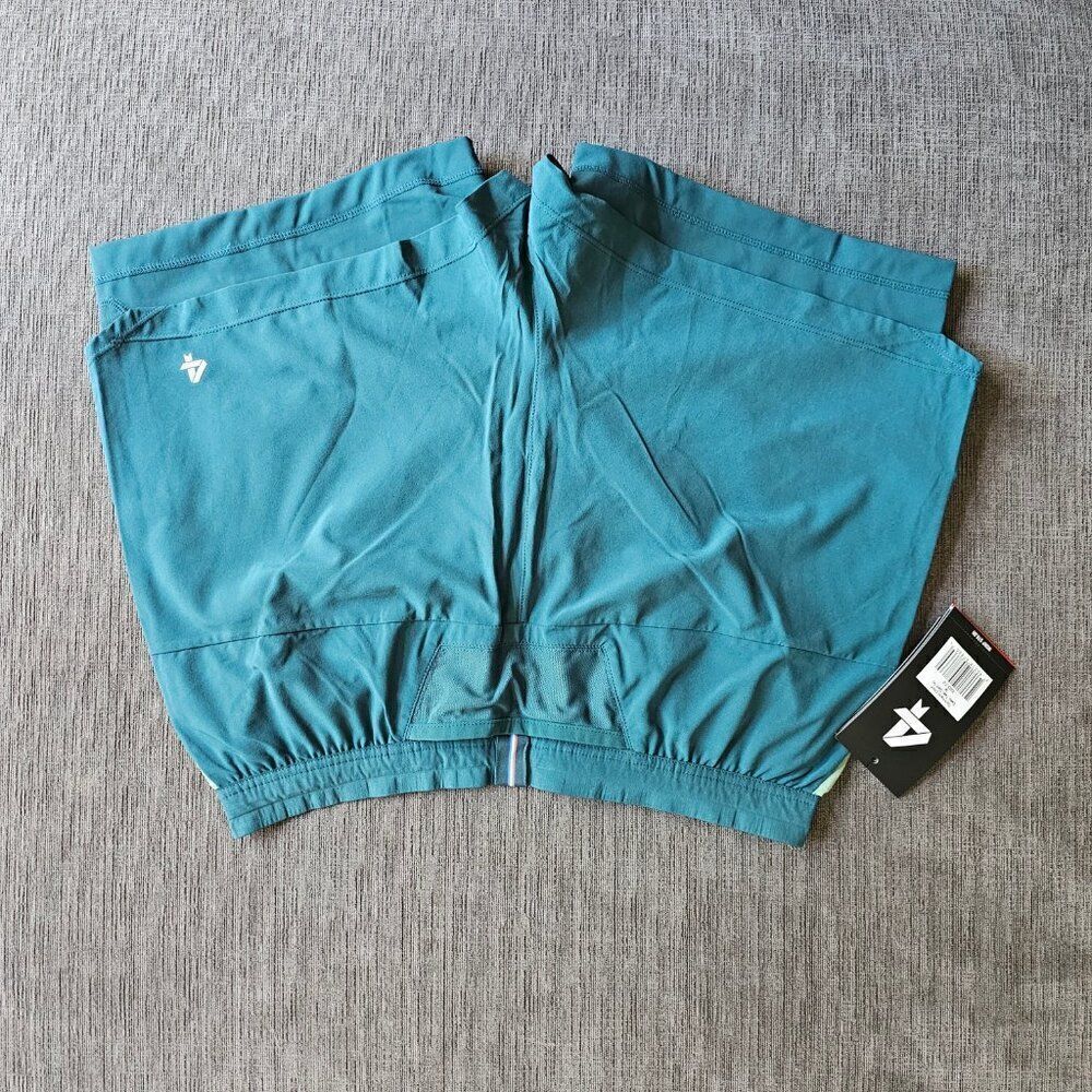 Fourlaps Women's Deep Teal and Dark Ivy Command Shorts Size Medium - Picture 8 of 12
